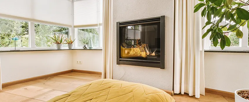 Residential Fireplace Ceramic Glass Installation in Mineola, NY