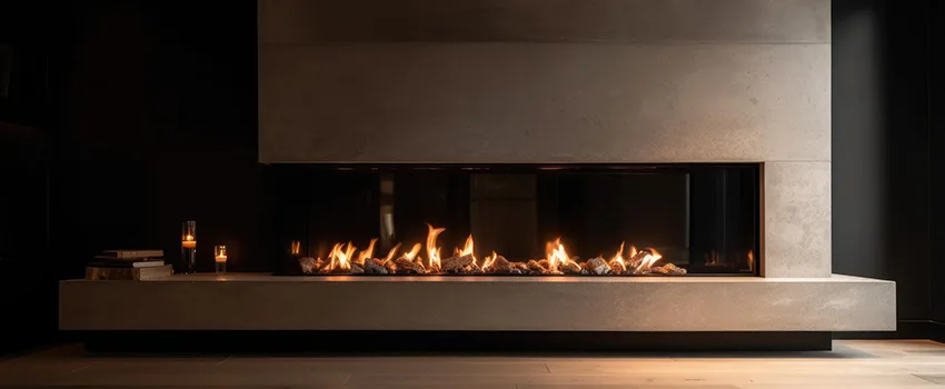 Gas Fireplace Ember Bed Design Services in Mineola, New York