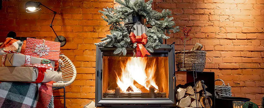 Travis Industries Linear Gas Fireplace Installation in Mineola, New York