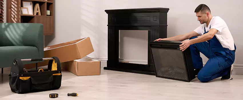 Old Rusted Metal Fireplace Repair And Replacement in Mineola, NY