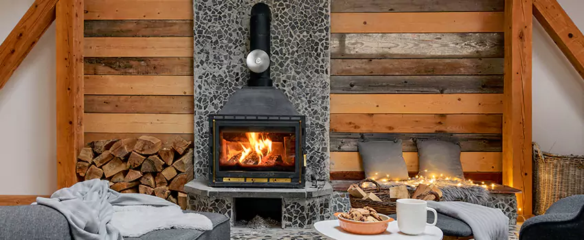 Thelin Hearth Products Direct Vent Gas Stove Fireplace Inspection in Mineola, New York